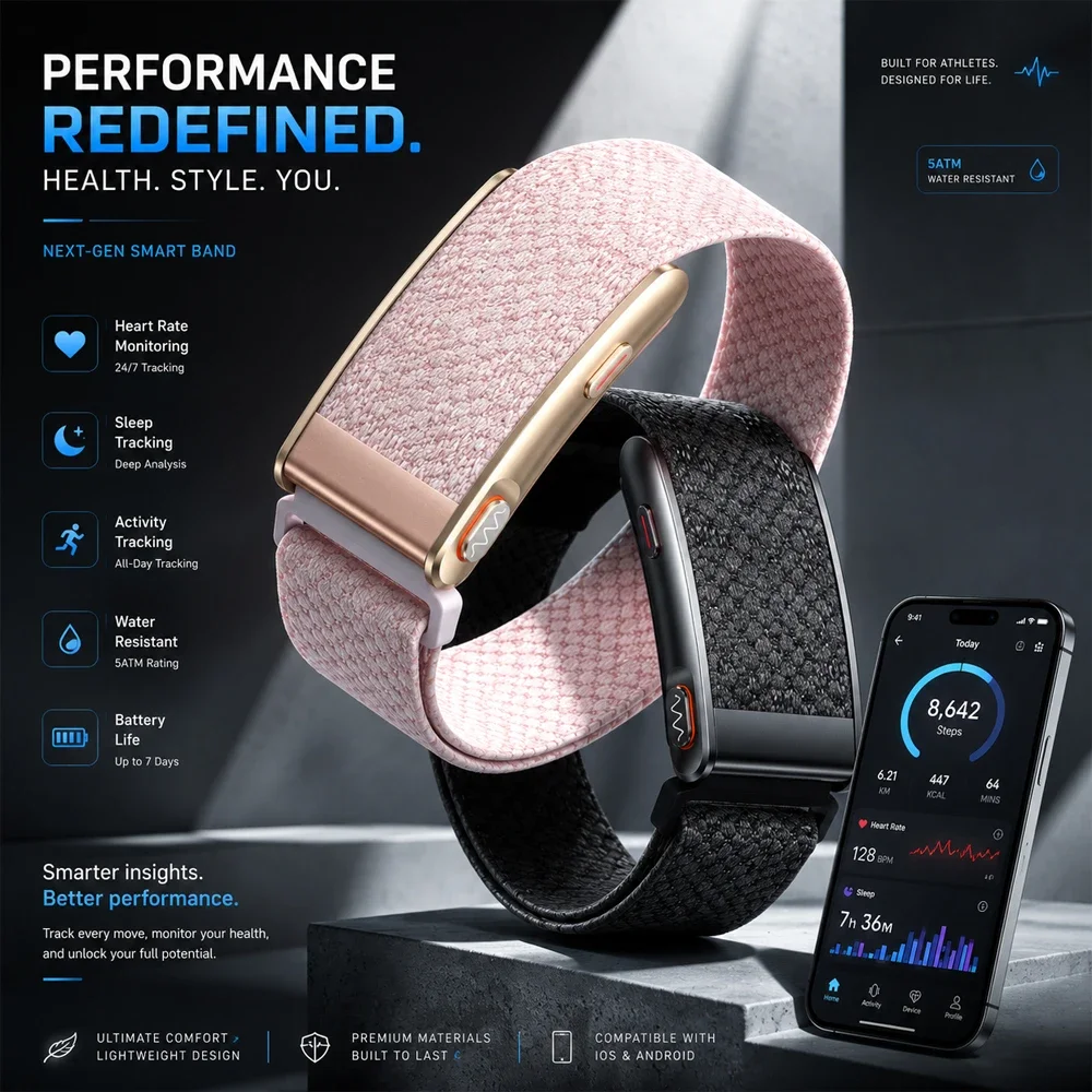 Health Wellness App - Nowy Bezszkieletowy Smartwatch Monitorujący Zdrowie EKG