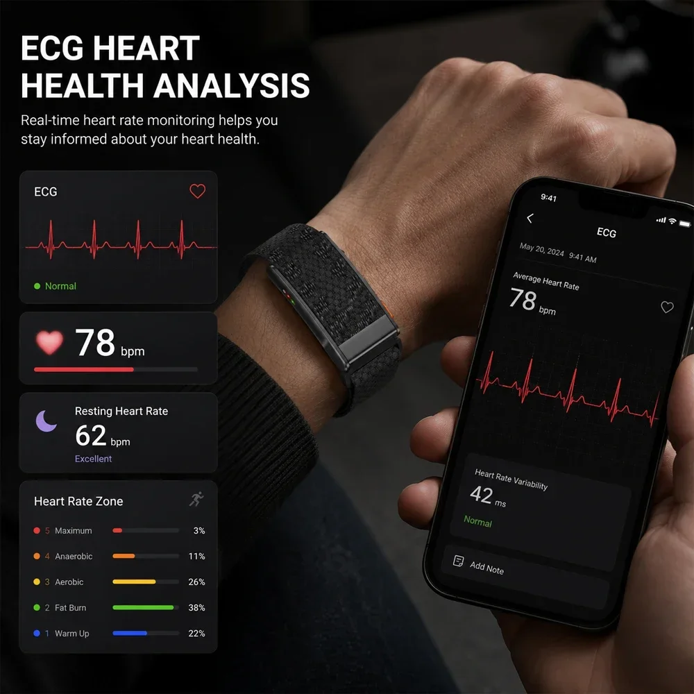Nowy Bezszkieletowy Smartwatch – Health Wellness App recenzja i cena