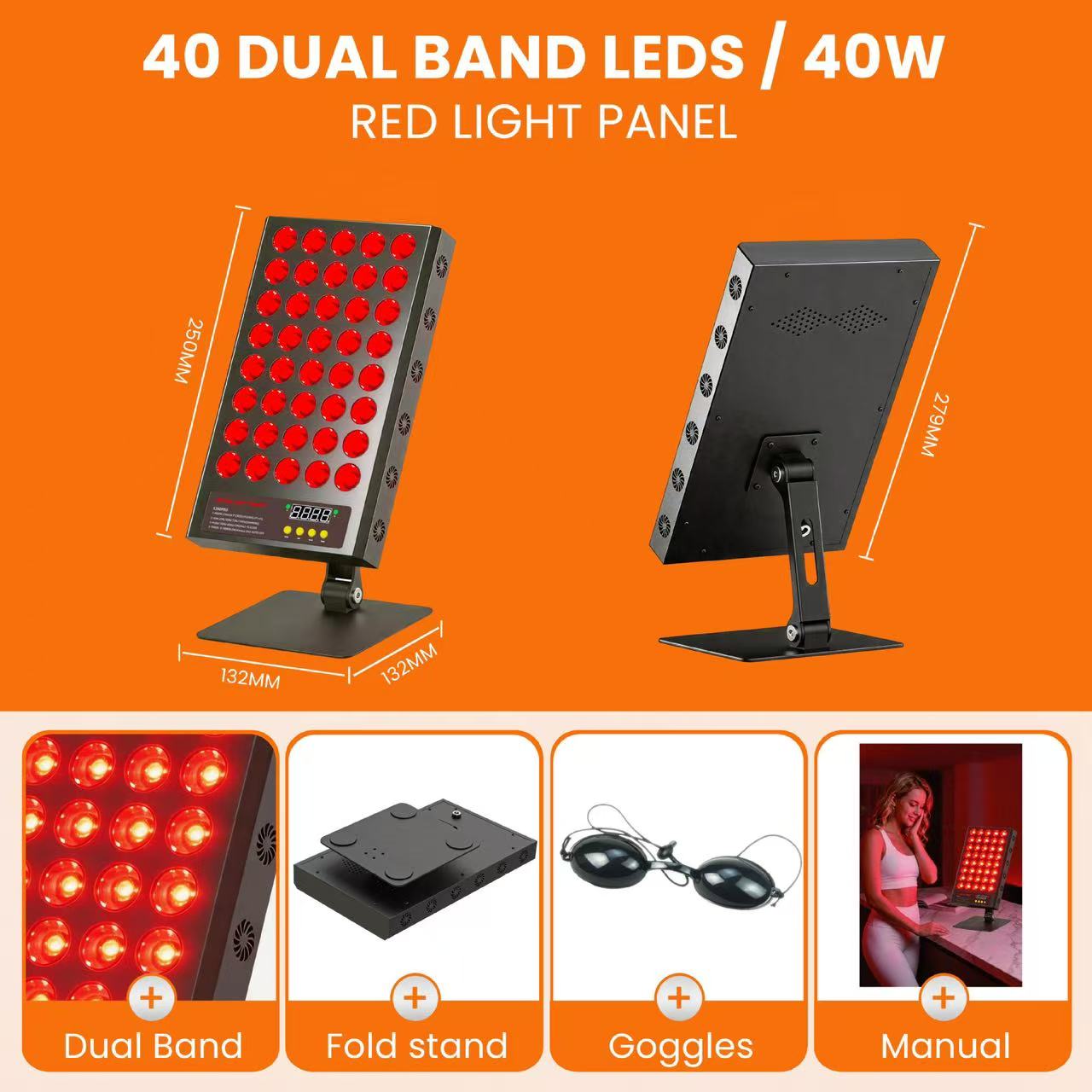 Panel do terapii światłem LED  – Red Light Therapy Device recenzja i cena